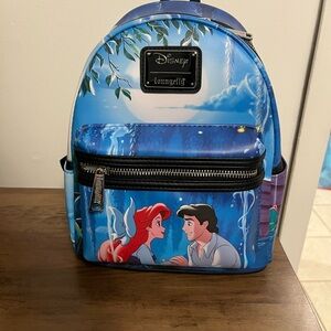 Loungefly Blue Disney Ariel and Eric Backpack